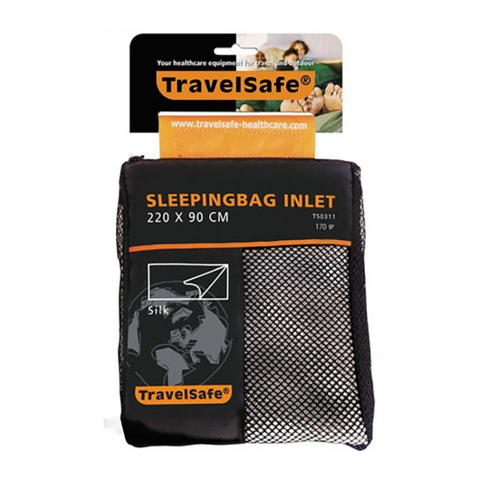 TRAVEL SAFE トラベルセーフ スリーピングバッグ インレット シルク(レクタンギュラー) インレット シーツ ライナー 封筒型 レクタングラー シュラフインナー シュラフカバー 寝具 寝袋 小屋泊 TS03110010