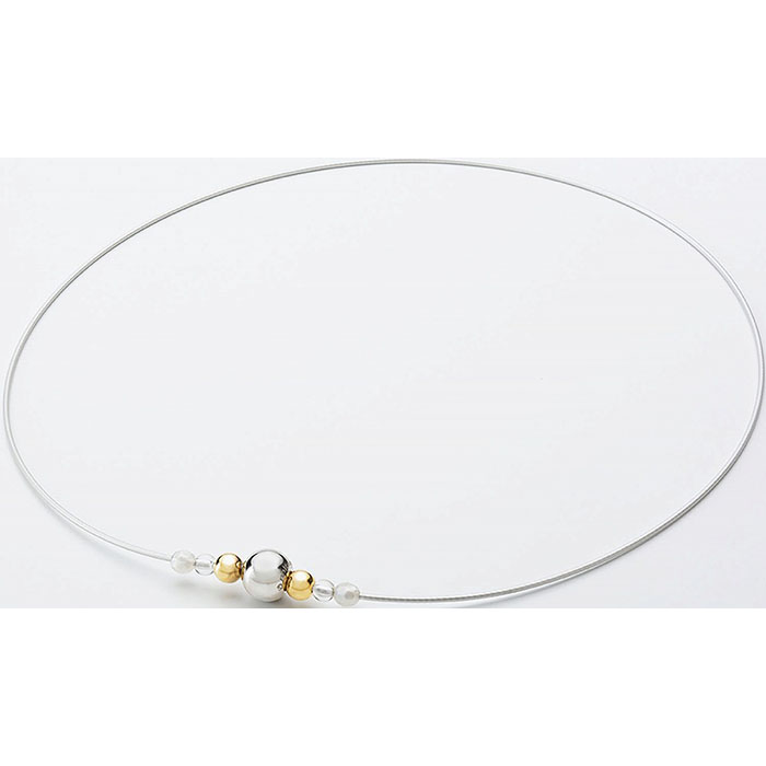 【送料無料】【ゆうパケット配送対象】Phiten ファイテン RAKUWAネックレス ワイヤーミラーボール 40cm/50cm 羽生結弦選手 シンプル 高級感 サージカルステンレスワイヤー 軽量 サビにくい(ポスト投函 追跡ありメール便)