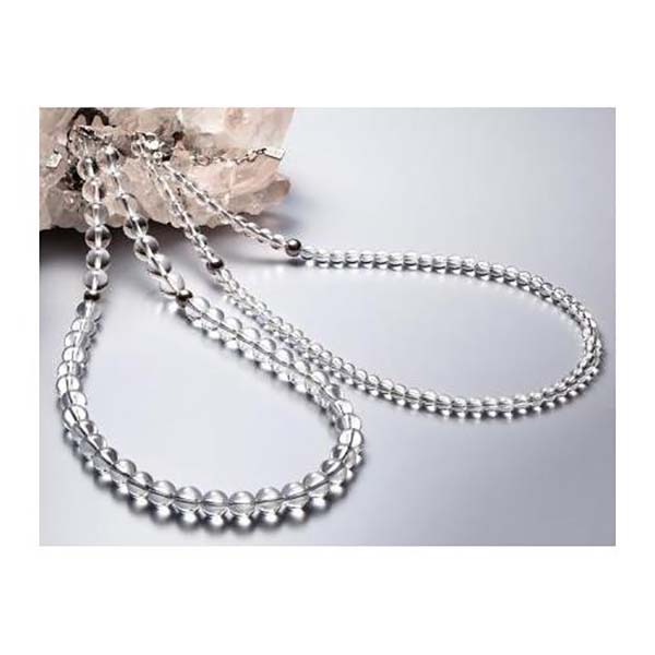 楽天市場】ファイテン 水晶ネックレスクリスタル ネックレス 数珠