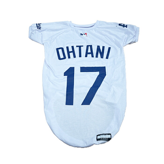 MLB公式 ロサンゼルス ドジャース 大谷翔平選手モデル ユニフォーム 野球 Tシャツ ホワイト XXLサイズ Los Angeles Dodgers ペット(ペット用品 応援グッズ) 5,861円
