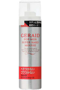 資生堂 GERAID（ジェレイド）スーパーハードムース 170g (ヘアケア メンズ 男性用 整髪料 ヘアスタイリング剤)