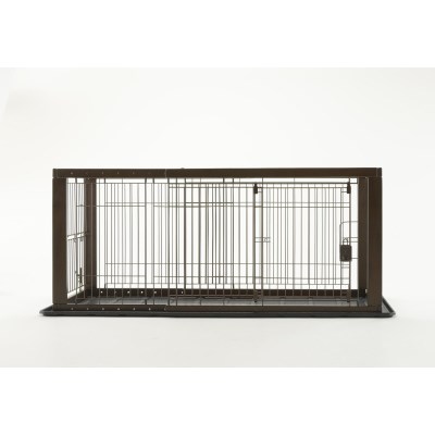 ◇リッチェル 木製スライドペットサークル レギュラー ダークブラウン