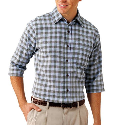 楽天市場】シャツ 長袖 半袖 メンズ シニア 春夏 タータンチェック