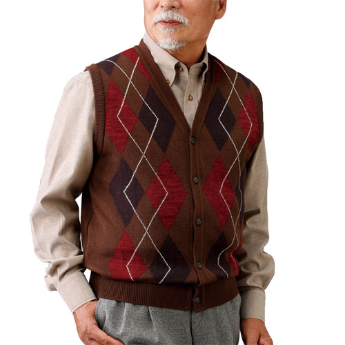 楽天市場】[日本製 紳士尾州織ツイードベスト] メンズ 紳士服 シニア