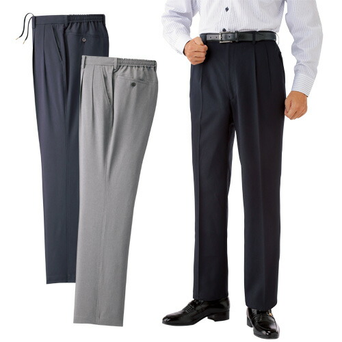 楽天市場】スラックス ネイビー ベージュ サマー メンズ シニア