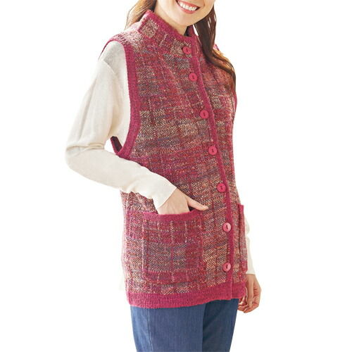 楽天市場】前開き ベスト レディース シニア 秋冬 日本製 和柄裏ボア