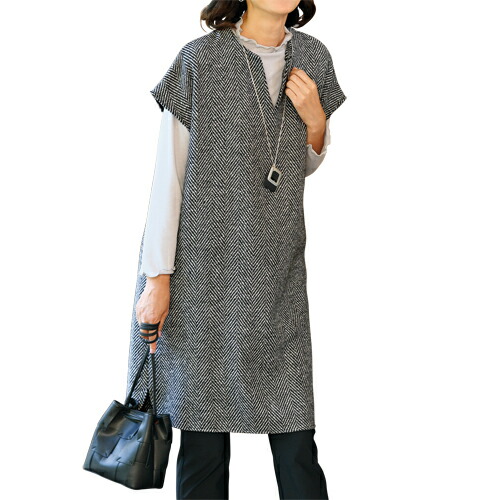 楽天市場】チュニック レディース 秋冬 日本製 カラーネップ入り