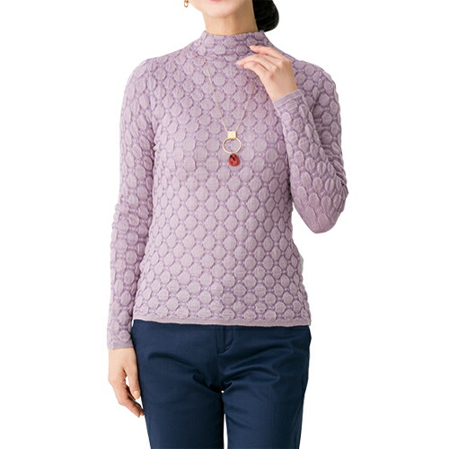 楽天市場】カットソー 長袖 モックネック レディース 日本製 変形