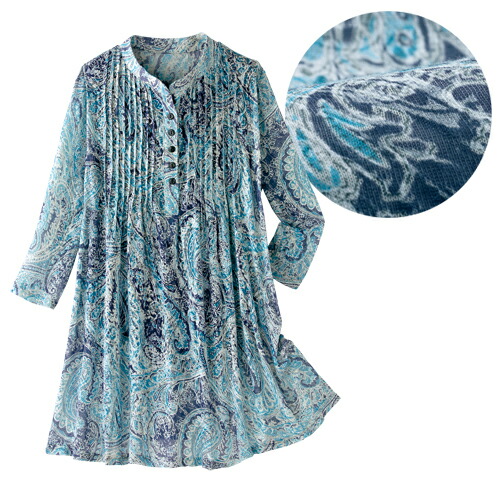 楽天市場】チュニック 花柄 五分袖 ブラウス レディース シルク使い