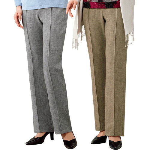 楽天市場】裏起毛パンツ レディース 日本製 サーモトロン 裏起毛