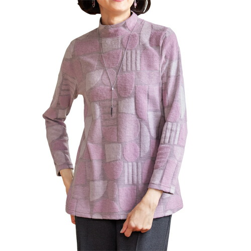 楽天市場】カットソー チュニック モックネック レディース 日本製