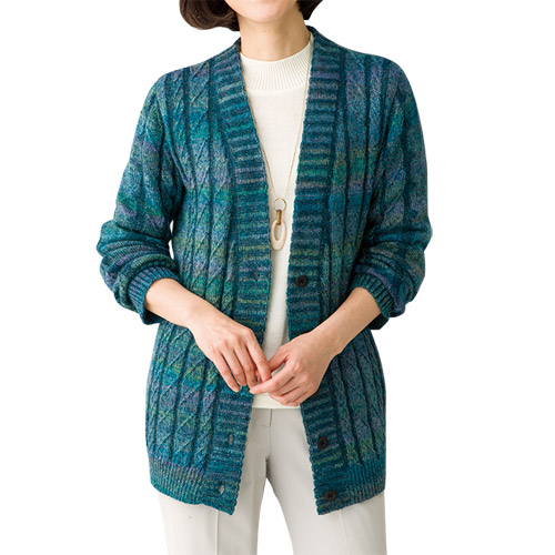 楽天市場】ウール カーディガン レディース 秋冬 日本製 ファイン