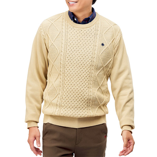 楽天市場】セーター ニット メンズ シニア 秋冬 ふんわり 柔らか