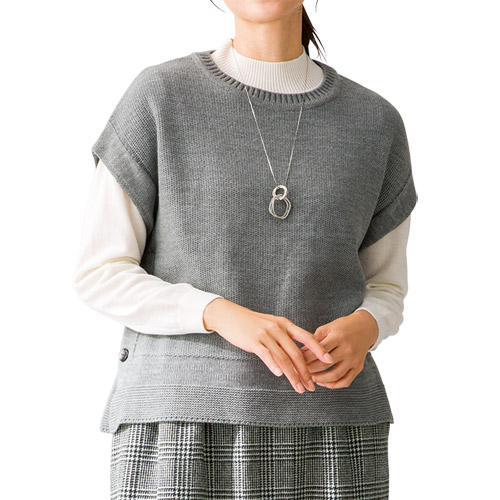ベスト 秋冬 日本製 杢調ニットロングベスト グレー トップス ベスト 半袖 ニット プルオーバー レディース 婦人服 ミセス シニア 女性 シニアファッション 50代 60代 70代 80代 母の日 お母さん シンプル 丸首 クルーネック　nss　p23541 楽天市場】ベスト 半袖 ニット プルオーバー レディース 秋冬 日本製