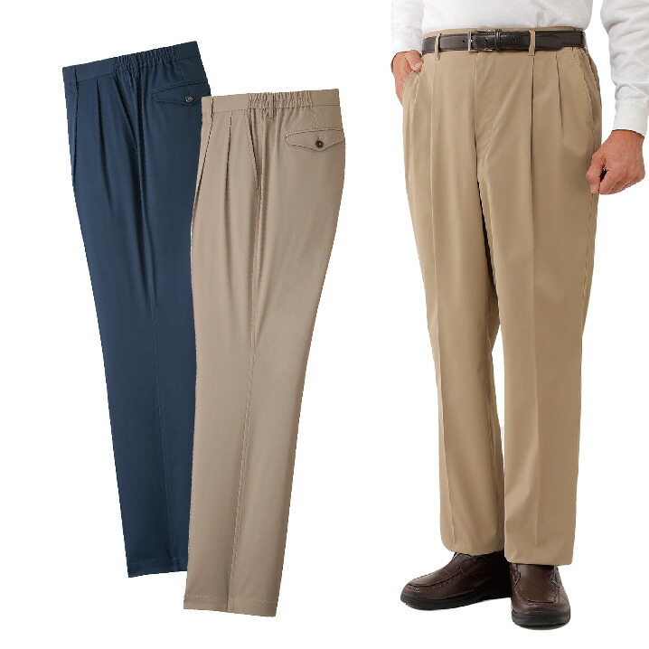 楽天市場】スラックス メンズ シニア 春夏 日本製 お父さんの杢調