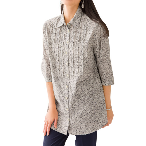 楽天市場】カットソー ブラウス レディース 日本製 ギャザー使い