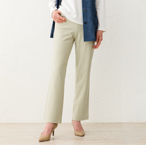 楽天市場】ストレッチパンツ ストレート 柄パンツ レディース 日本製