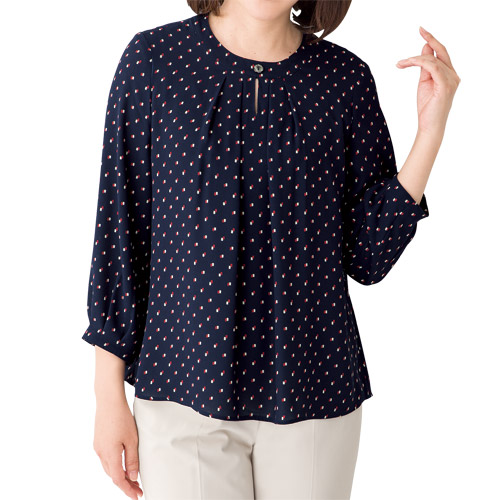 楽天市場】カットソー ブラウス レディース 日本製 ギャザー使い