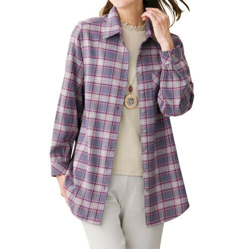 楽天市場】カジュアルシャツ ブラウス 長袖シャツ レディース 日本製