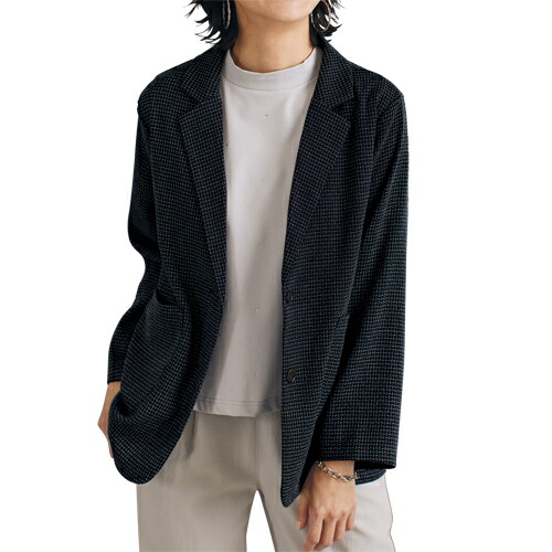 楽天市場】ツイード シャツジャケット チャコールグレー系 ジャケット