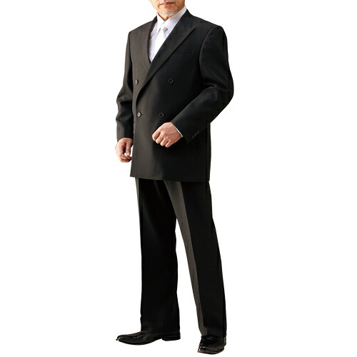 フランコ・コレツィオーニ 礼装フォーマルスーツ 2点セット ジャケットダブル 喪服 礼服 ブラックフォーマル メンズ 紳士服 シニア 男性 大人 黒 ジャケット スラックス シンプル 上品 シニアファッション 40代 50代 60代 70代 80代 90代 父の日 お父さん 秋冬　arr　p27711