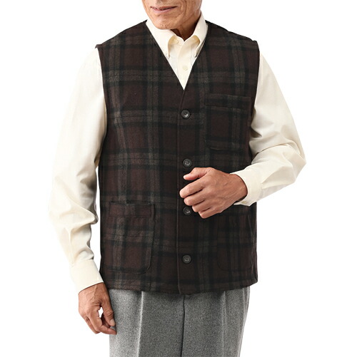 楽天市場】[日本製 紳士尾州織ツイードベスト] メンズ 紳士服 シニア