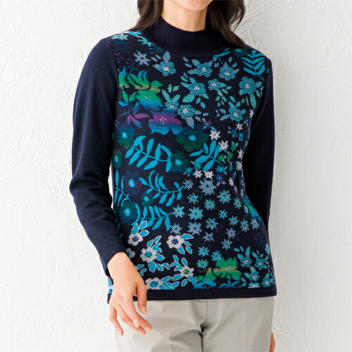 楽天市場】セーター チュニック レディース シニア 秋冬 日本製