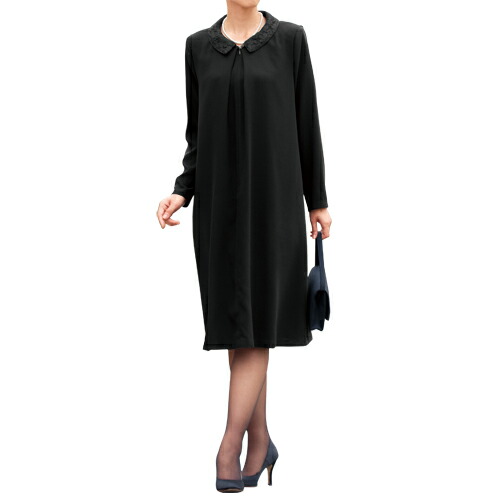 楽天市場】喪服 ワンピース ブラックフォーマル 礼服 日本製 らくらく