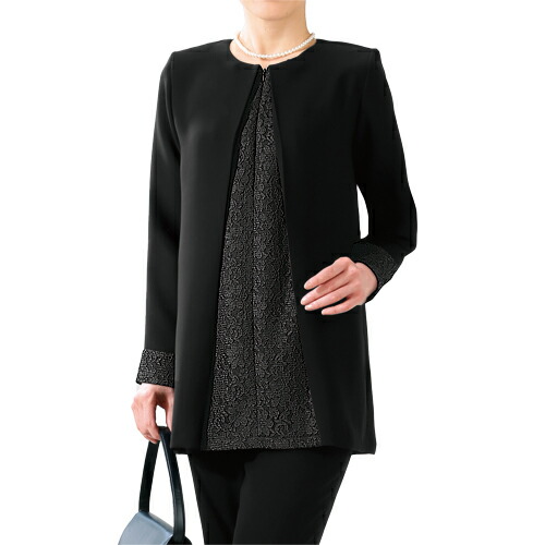 楽天市場】喪服 礼服 日本製 フォーマルチュニック ブラックフォーマル