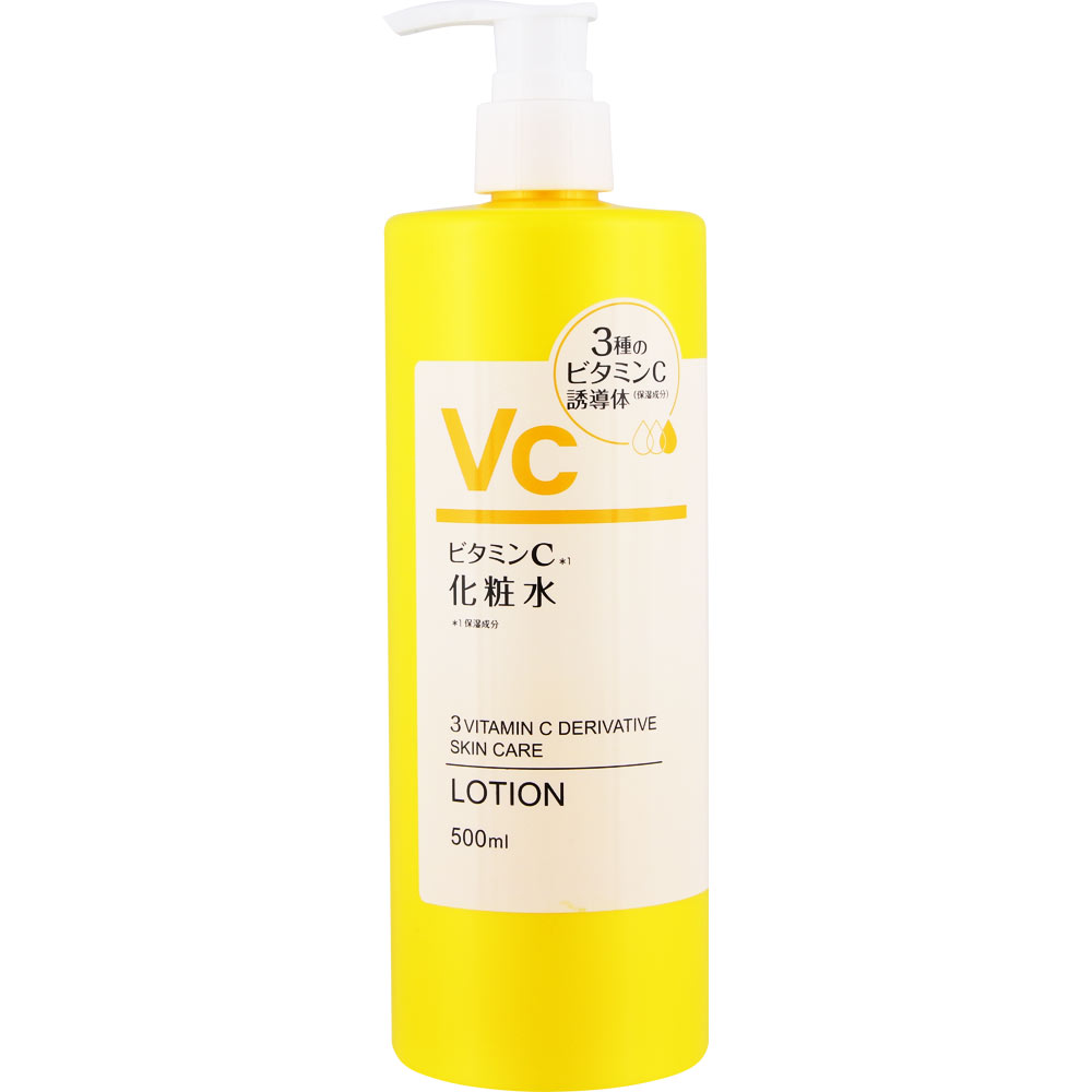 楽天市場】ビタミンC配合 化粧水 500ml 4本セット : ビタミン