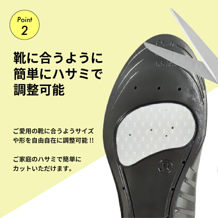 【20%OFFクーポン配布中!】インソール衝撃吸収アーチサポート偏平足土踏まず反発立体3D中敷き疲れにくい立ち仕事スニーカースポーツo脚ランニング靴メンズレディース送料無料ウォーキング中敷サイズ調整クッション通気かかとランニング