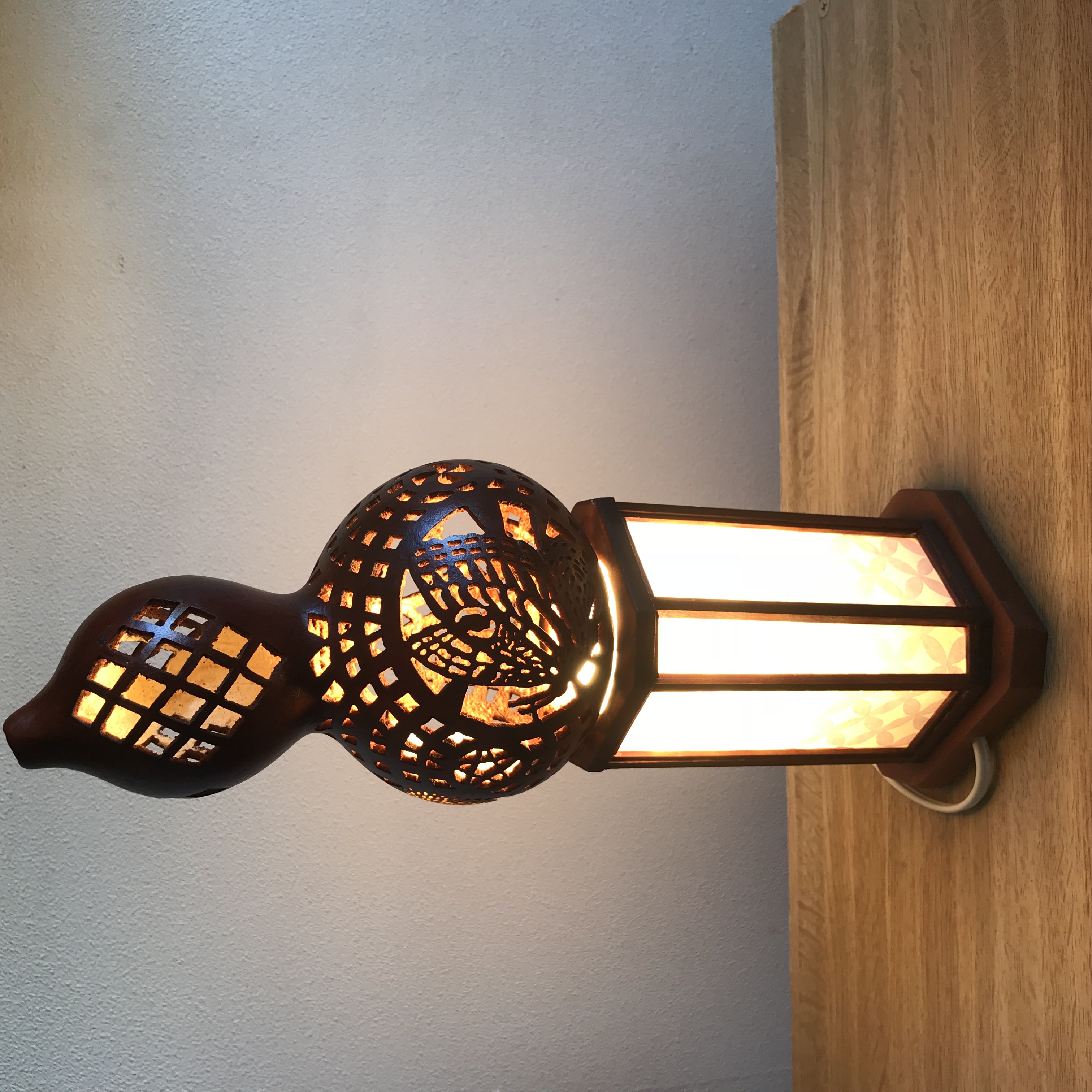 ひょうたんランプ【man】 ひょうたんランプ！まん丸ペンダントlamp （吊り下げ式