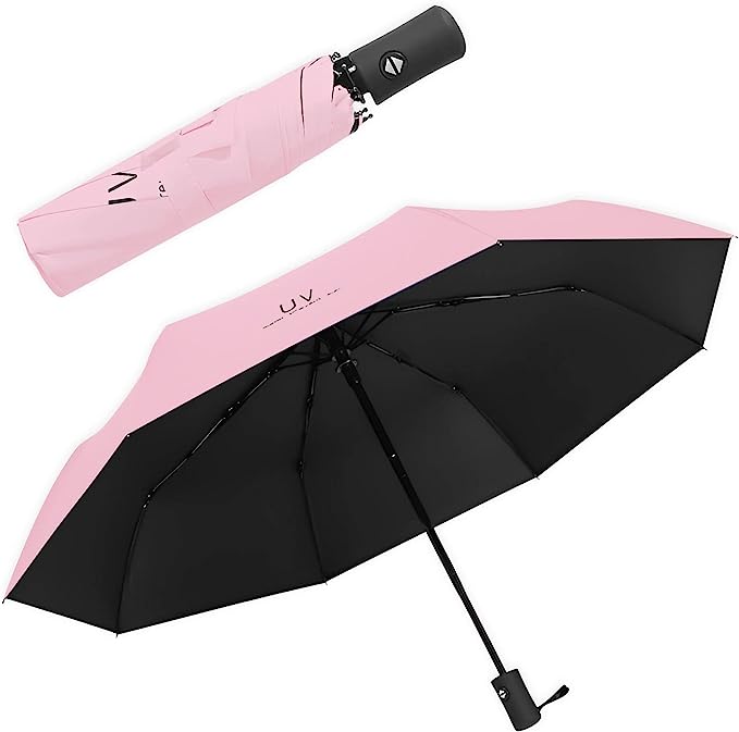 日傘 折りたたみ 晴雨兼用 コンパクト 軽量 UV カット ピンク レディース