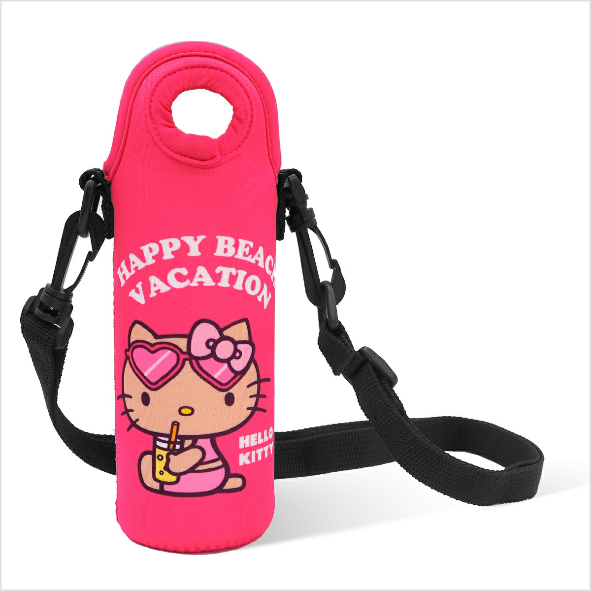 楽天市場】日焼けキティ ペットボトルホルダー ジュース ネオプレン