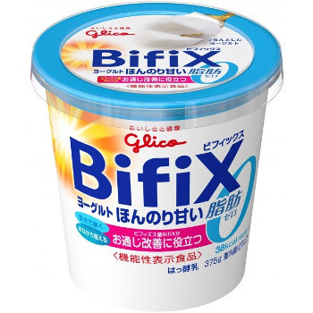 グリコ　BifiXヨーグルト　ほんのり甘い脂肪ゼロ　375g　6個