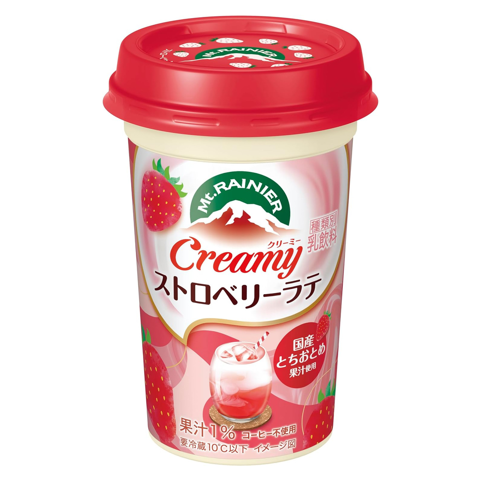 楽天市場】森永 マウントレーニア クリームストロベリーラテ 240ml×10