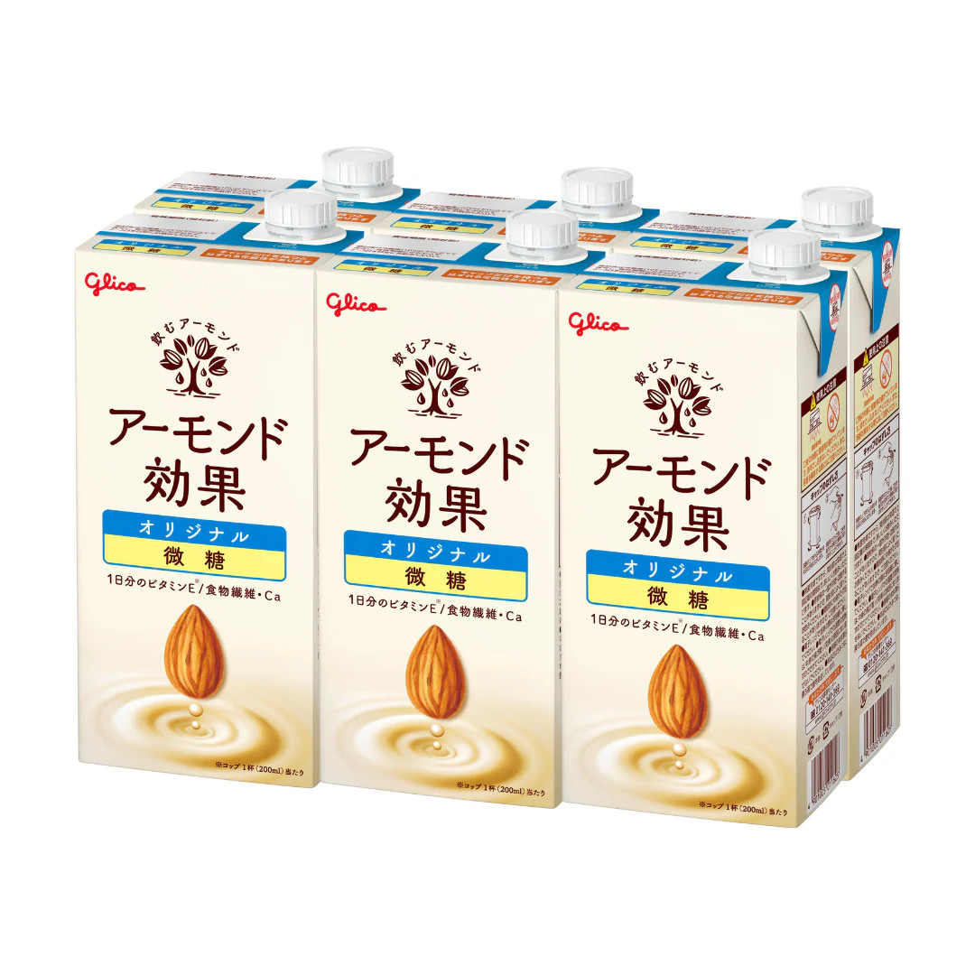 江崎グリコ アーモンド効果 オリジナル 微糖 1000ml 6本×3ケース 送料無料 飲むアーモンド アーモンドミルク