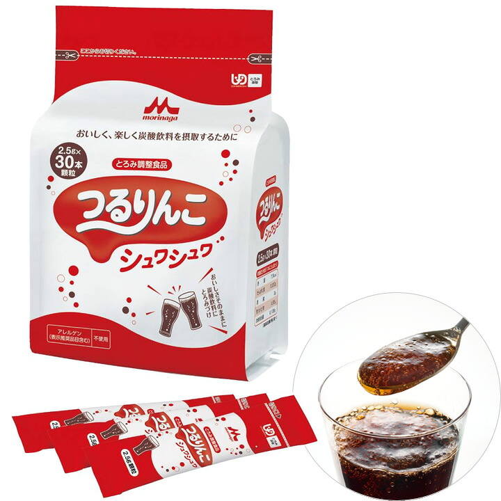 食事・口腔ケア つるりんこシュワシュワ 2.5g &times; 30本 森永乳業クリニコ つるりんこシリーズ とろみ調整食品｜ケンクル 13,688円