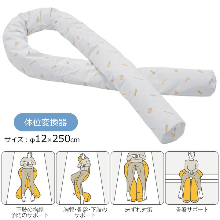 介護用クッション ロンボ ポジショニング ピロー＆クッション φ12×250cm （ロンボメッド） 体位変換器 ケープ RM5