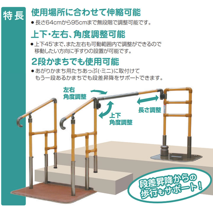 当店在庫してます！ 伸縮つながるくん ＣＫＥ−Ｄ 住宅改修 介護用品