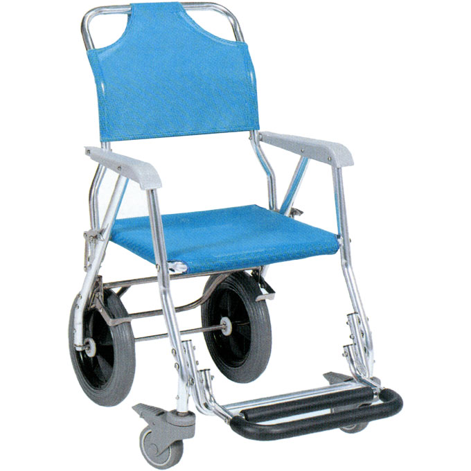 入浴用車いす おりたたみ式アルミシャワーキャリー ＬＸ&minus;ＬＮ 睦三 No.5004介護用 入浴用品｜ケンクル