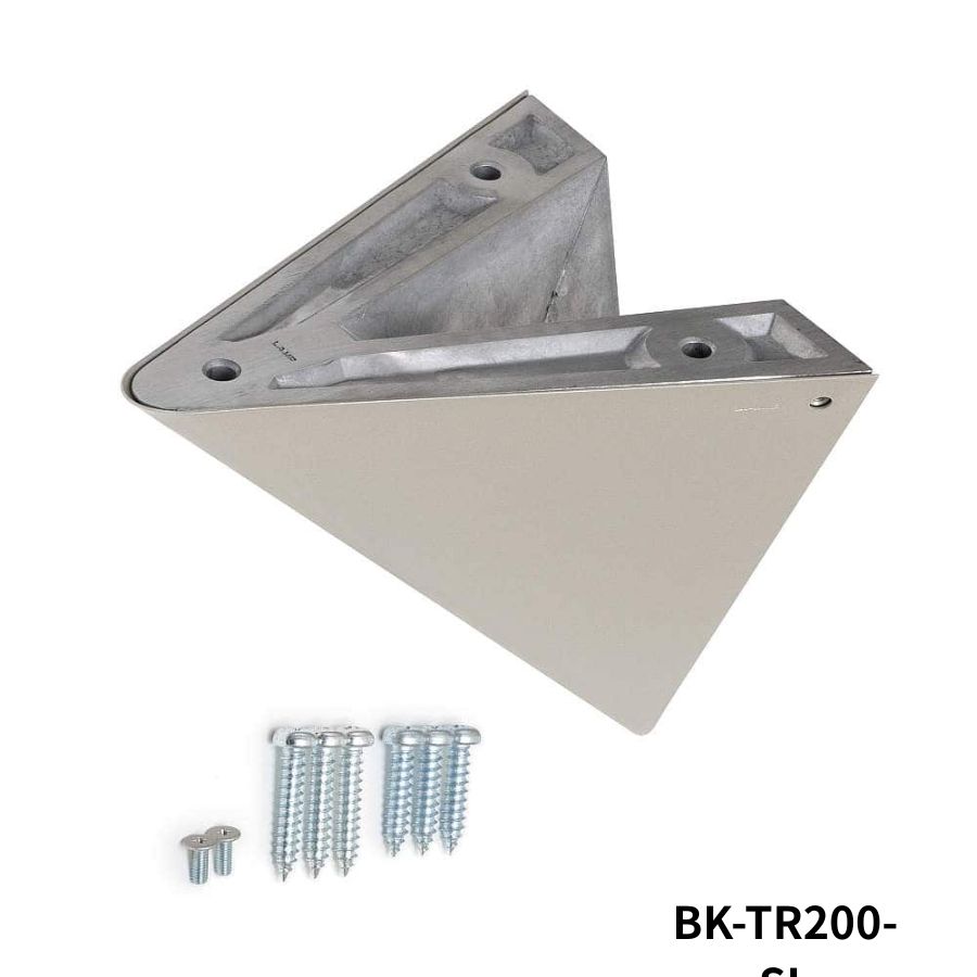 スガツネ工業 トライアングル棚受 BK-TR200-SL LAMP ランプ印 建築金物 家具金物 棚受け 棚受金具 棚板 棚柱 ブラケット 壁付け DIY 収納 家具金物・建築金物 棚柱・棚受・ディスプレイ 棚受・ブラケット・アングル|建築金物おまかせ店