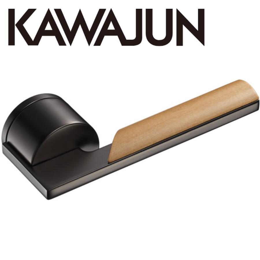 KAWAJUN レバーハンドルM3 M3L-4Q1 ダークアンバー+ライトブラウン 空錠 表示錠ドアノブレバー交換修理はDIYで簡単。握り玉からドアレバーに取替えて楽に開閉。トイレ用の錠付きドアグリップやかっこいいシンプルでモダンな取っ手に取り替え 丸座 取手 つまみ ドアハンドル｜建築金物おまかせ店