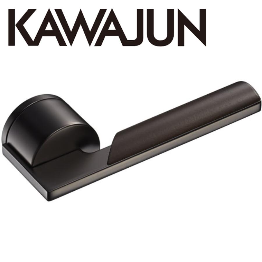 KAWAJUN レバーハンドルM3 M3L-4Q3 ダークアンバー+ダークブラウン 空錠 表示錠ドアノブレバー交換修理はDIYで簡単。握り玉からドアレバーに取替えて楽に開閉。トイレ用の錠付きドアグリップやかっこいいシンプルでモダンな取っ手に取り替え 丸座 取手 つまみ ドアハンドル｜建築金物おまかせ店