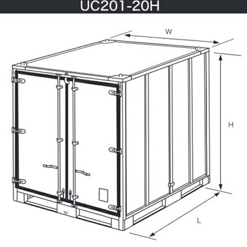 楽天市場 Umecon ウメコン 組立式コンテナ Uc1 h ハウス 観音開コンテナ 建築 土木現場用倉庫 プレハブ 物置 仮設トイレなら建設 ラッシュ