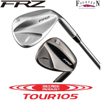 フォーティーン ゴルフ FRZウェッジ カスタムウェッジ FOURTEEN N.S.PRO MODUS3 TOUR 105 スチールシャフト 軟鉄鍛造 WEDGE スピン 軟鉄ウェッジ フォージドウェッジ 激スピン 多彩なアプローチ フェースの開閉 ボールを自在にコントロール MT28 【日本正規品】|ケンズゴルフ