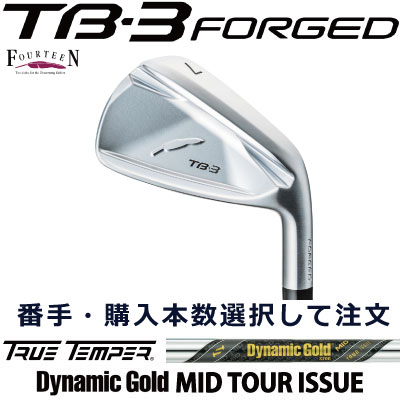 TB3 フォーティーン カスタム アイアン FOURTEEN TB3 FORGED フォージド 右用 購入本数選択可能 6本セット 5本セット 4本セット 3本セット 2本セット 単品 ダイナミックゴールド Dynamic Gold MID TOUR ISSUE アスリート アベレージ ゴルフ TB3 【日本正規品】右用