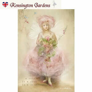 楽天市場】天使 妖精 絵画 「ア ローズ イズ ア ローズ