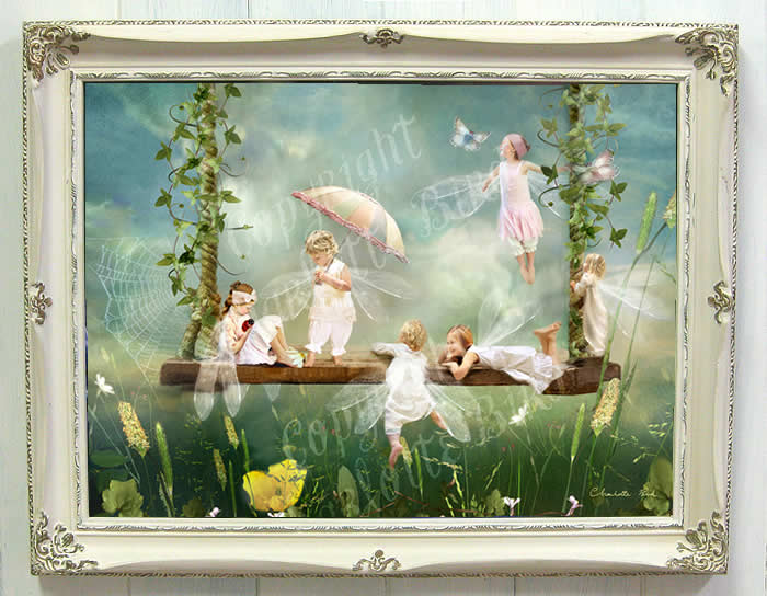 楽天市場】天使 妖精 絵画 サマーフェアリー ヴィンテージ