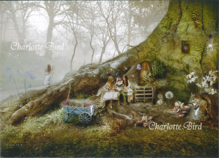 楽天市場】天使 妖精 絵画 ア スプリング ギャザリング （春の